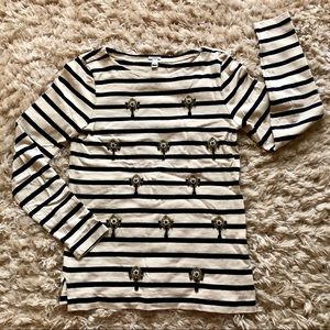 NWOT JCrew Beaded Statement Tee